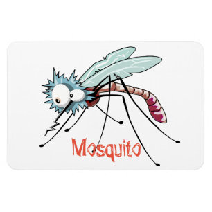 Mosquito cartoon magnet