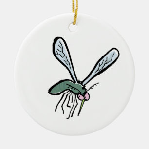 mosquito ceramic tree decoration