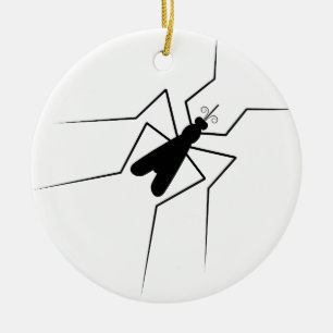 Mosquito Ceramic Tree Decoration