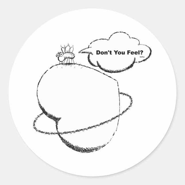 Mosquito Classic Round Sticker (Front)