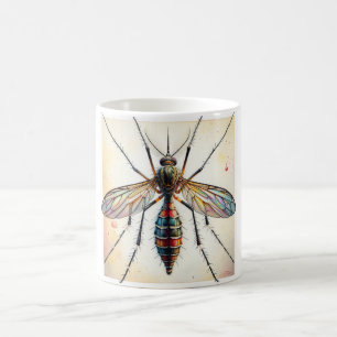 Mosquito dorsal view painting 030624IREF117 - Wate Coffee Mug