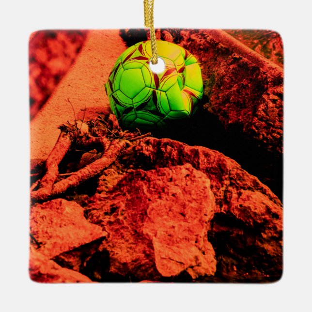 mosquito explorer ceramic tree decoration (Front)