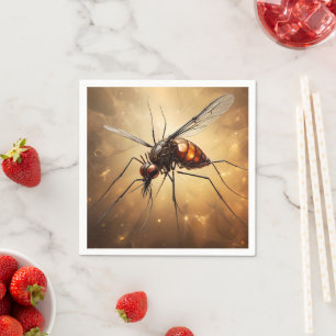 Mosquito Fractal Art, Napkin