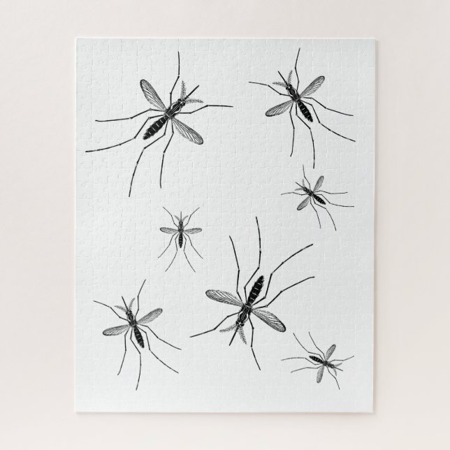 Mosquito Puzzle White Background (Vertical)