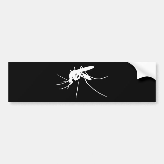 Mosquito Side View Bumper Sticker (Front)