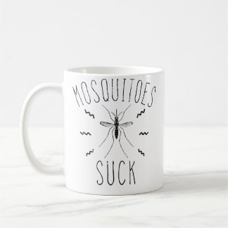 Mosquitoes Suck Insect Pun Outdoor Summer Camping Coffee Mug