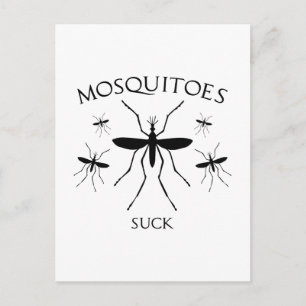 Mosquitoes Suck Postcard