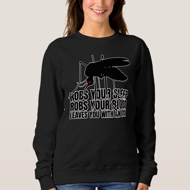 Mosquitos Mosquito Marvae Entomology Geek Sweatshirt (Front)