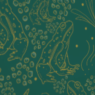 Moss and Mantle Fables in Gold Wallpaper