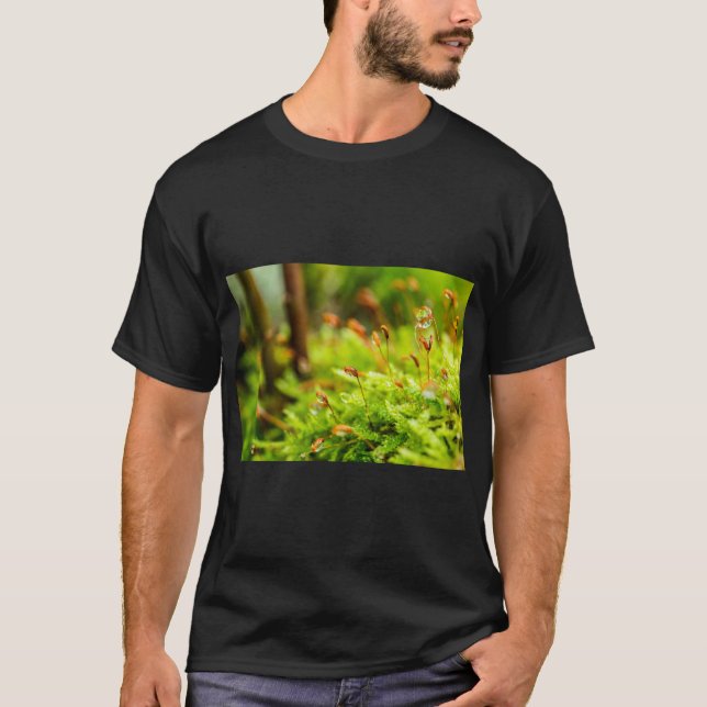 Moss & Dewdrop Nature Vibe Tee (Front)