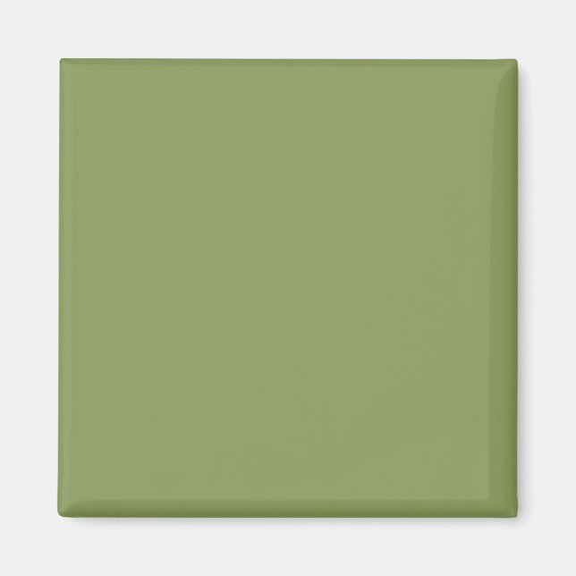 Moss Green 8A9A5B Colour - With Option to Add Name Magnet (Front)