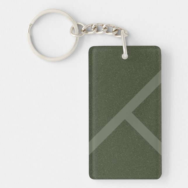 Moss Green Acrylic Keychain Duo Look – Customise (Front)