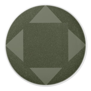 Moss Green Arrow Geometric Drawer Pull – Customise