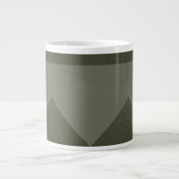 Moss Green Arrow Pattern Mug