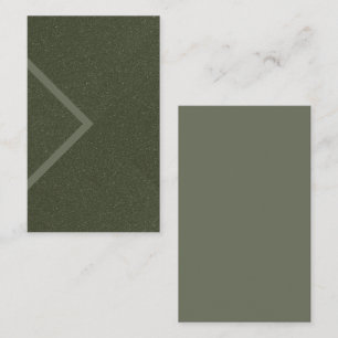 Moss Green Arrow Texture Business Card – Customise