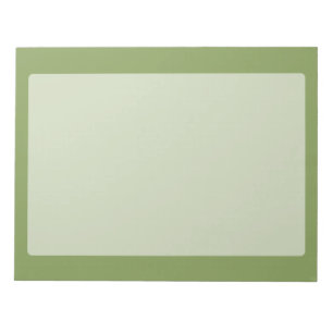 Moss Green Background Solid Colour Customise this Notepad
