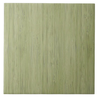 Moss Green Bamboo Wood Grain Look Tile
