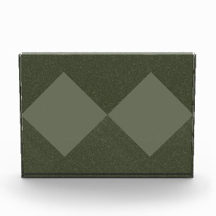 Moss Green Bold Diamond Acrylic Photo Block