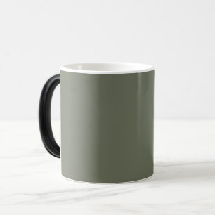 Moss Green Ceramic Mug – Customizable Design