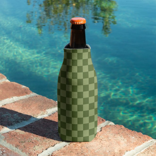 Moss Green Chequerboard Bottle Cooler (In Situ Pool)