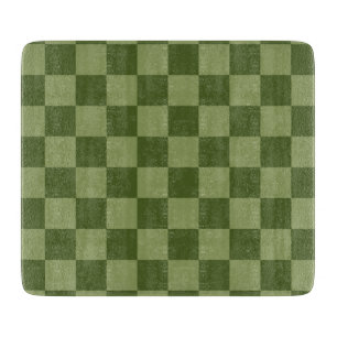 Moss Green Chequerboard Cutting Board