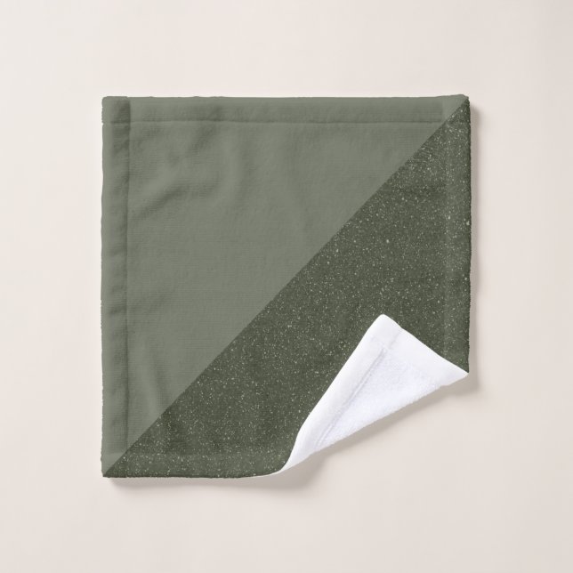 Moss Green Corner Split Wash Cloth (Wash Cloth)