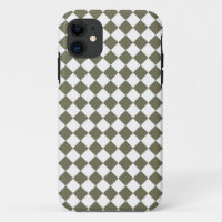 Moss Green Diamond Check pattern