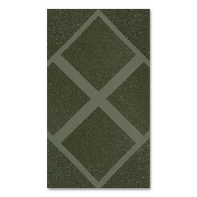 Moss Green Diamond Grid Magnet (Front Vertical)