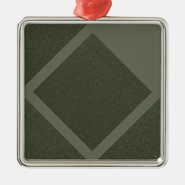 Moss Green Double Diamond Ornament (Front)