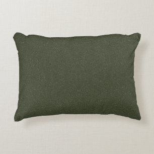 Moss Green Dual Texture Accent Pillow – Customise