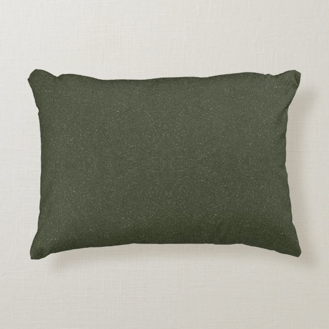 Moss Green Dual Texture Accent Pillow – Customise (Front)
