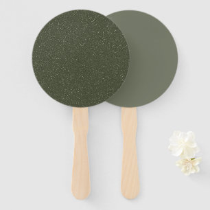 Moss Green Dual-Texture Fans – Customisable Bulk