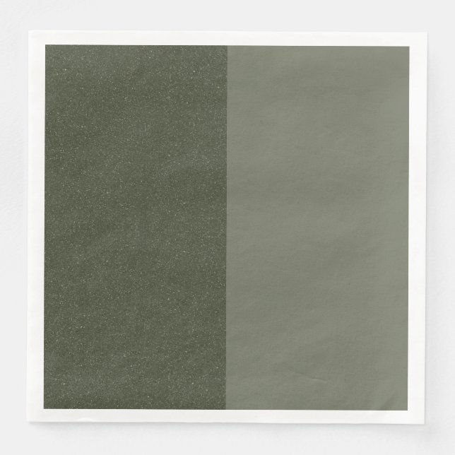 Moss Green Dual Texture Party Napkin – Customise (Front)