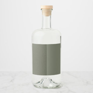 Moss Green Dual-Tone Bottle Label – Customisable