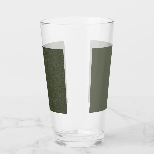 Moss Green Dual-Tone Pint Glass (Left)