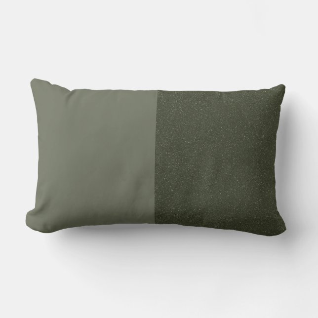 Moss Green Duo Pillow – Customisable Accent (Front)
