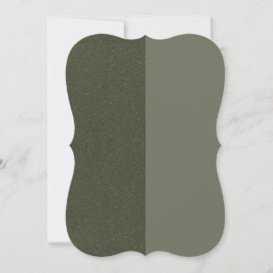 Moss Green Duo-Texture Bracket Card – Customisable