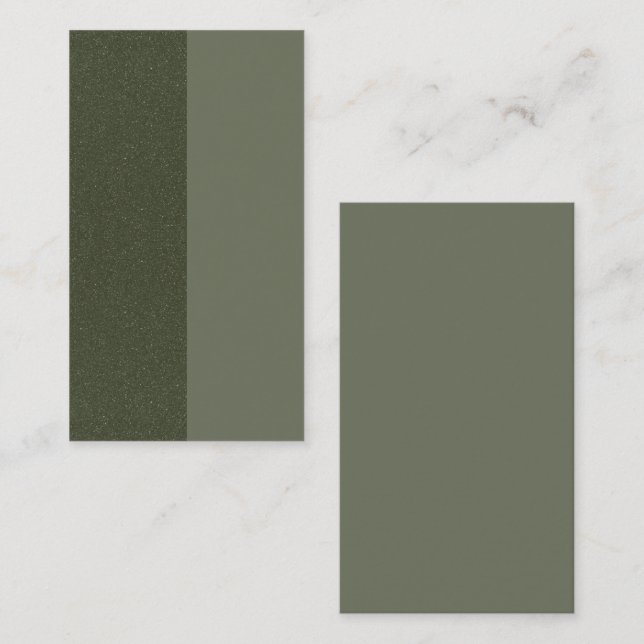 Moss Green Duo-Tone Custom Referral Card (Front/Back)