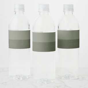 Moss Green Duo Water Bottle Label