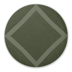 Moss Green Framed Diamond Drawer Pull – Customise
