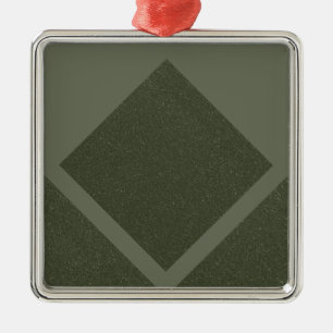 Moss Green Framed Diamond Ornament