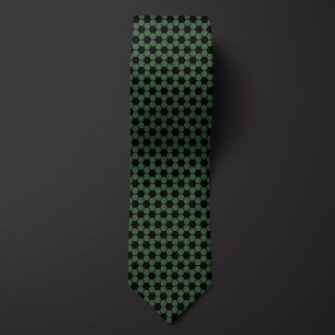 Moss Green Futbol Soccer Ball Pattern Tie