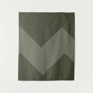 Moss Green Geometric Wall Tapestry