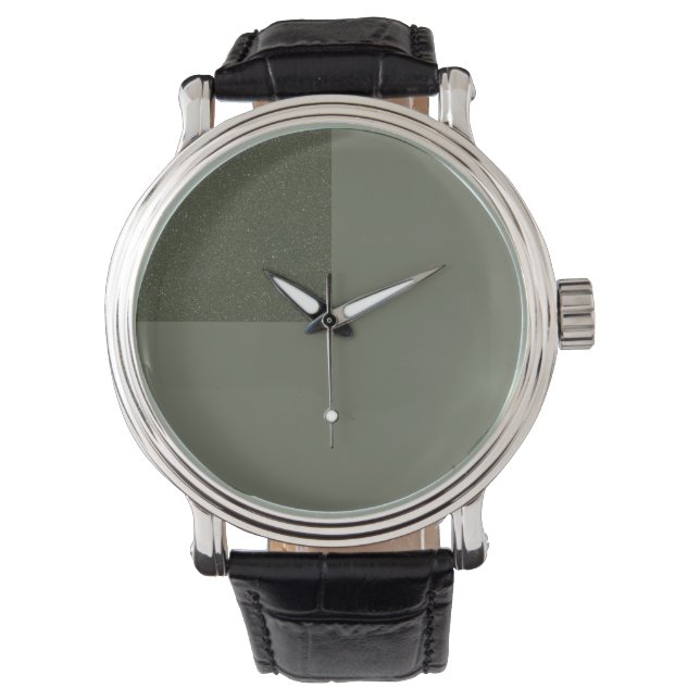 Moss Green Geometric Watch – Customisable (Front)