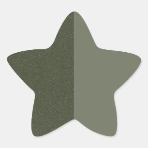 Moss Green Glitter Star Custom Sticker