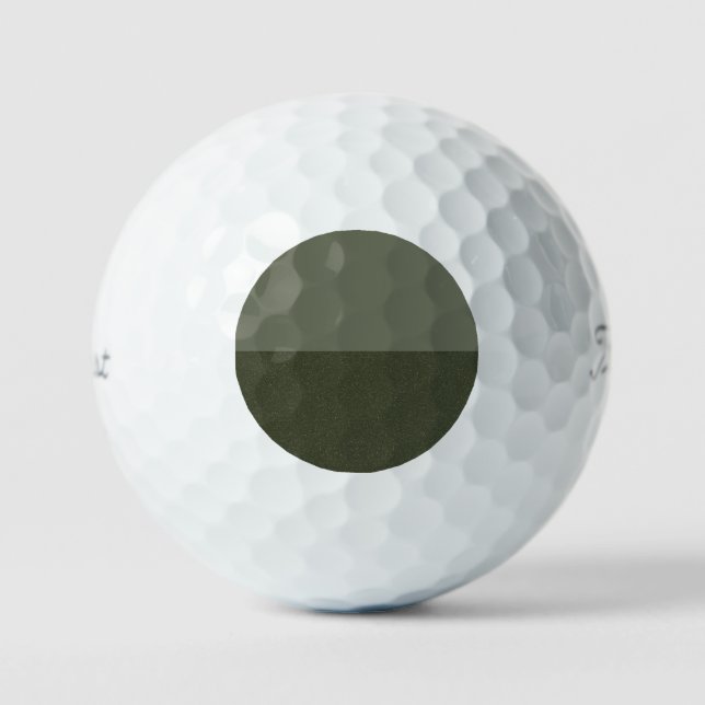 Moss Green Golf Ball – Textured Modern Design (Front)