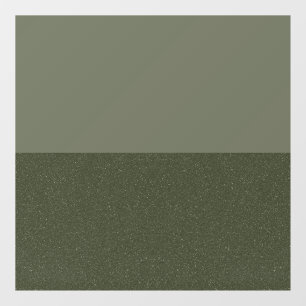 Moss Green Half & Half Window Cling – Customisable