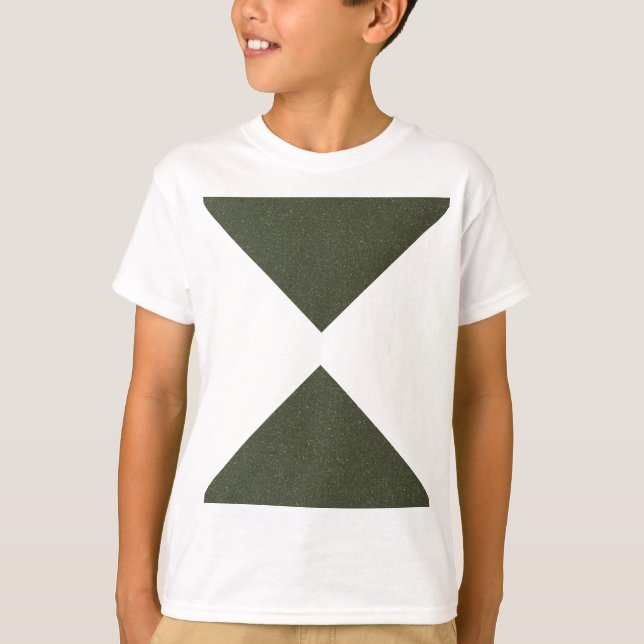 Moss Green Hourglass Triangle Tee - T-Shirt (Front)