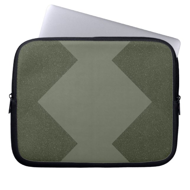 Moss Green Laptop Sleeve – Customisable Design (Front)