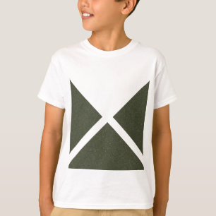 Moss Green Minimal Triangle Tee - T-Shirt